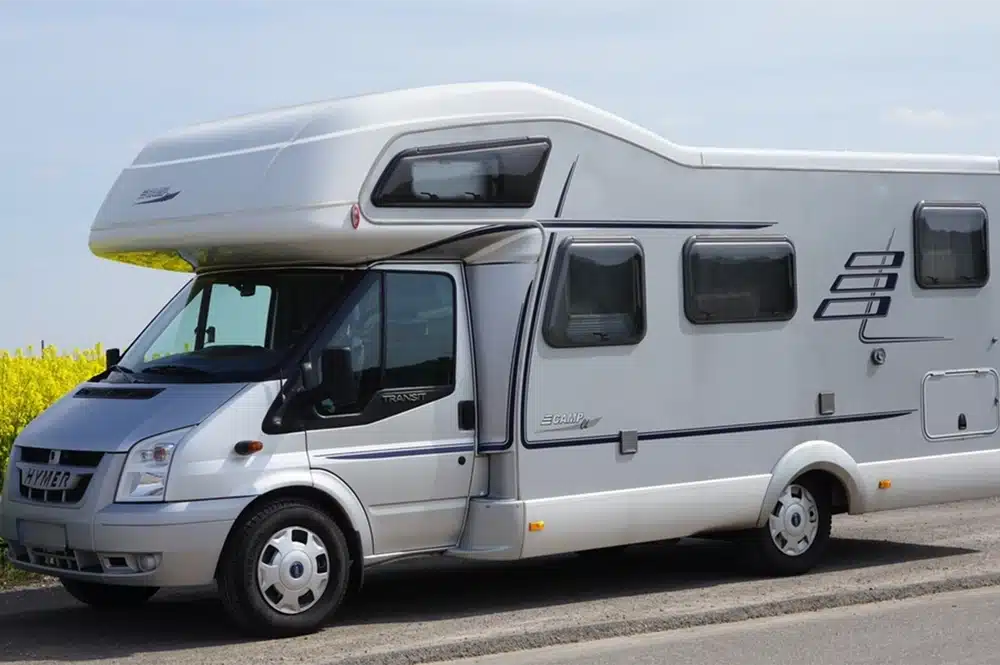 camping car eau grise borne  