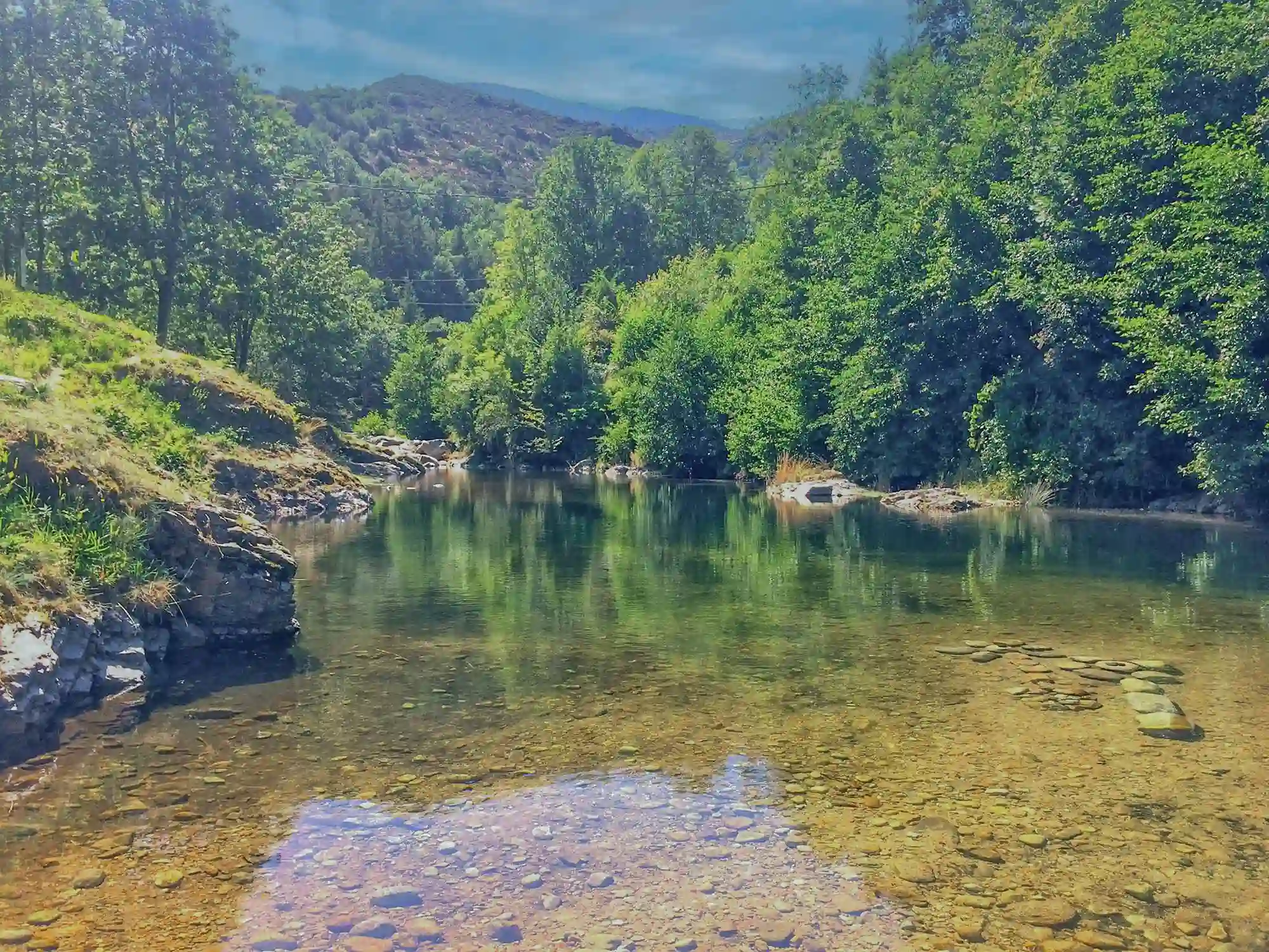 camping rivière